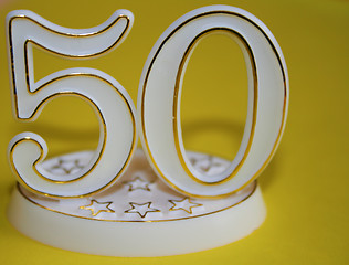 Image showing 50th sign