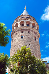 Image showing Galata tower