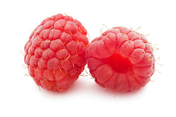 Image showing Fresh raspberries