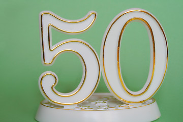 Image showing 50th sign