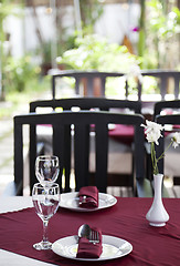 Image showing Restaurant table