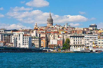 Image showing Galata district in Istanbul