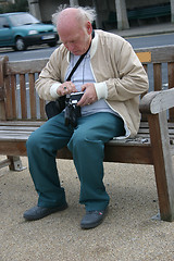 Image showing man with his camera