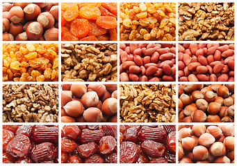 Image showing Dried fruits and nuts