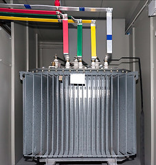 Image showing Power transformer in the compartment