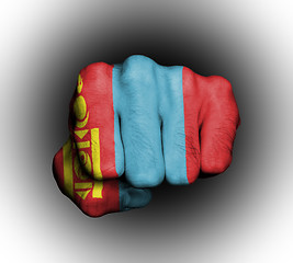 Image showing Fist of a man punching