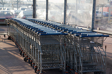 Image showing Shopping carts