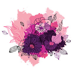 Image showing Decorative floral background.