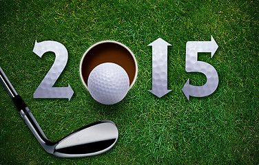 Image showing Happy New Golf year