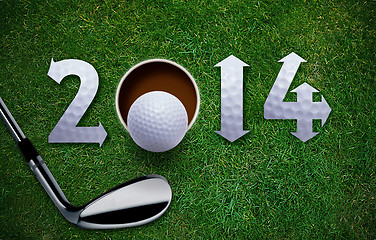 Image showing Happy New Golf year