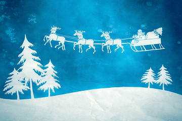 Image showing blue christmas