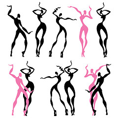 Image showing Abstract dancing figures