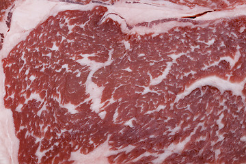 Image showing Wagyu beef steak marbling