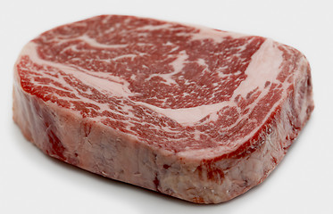 Image showing Wagyu ribeye steak raw