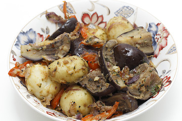 Image showing Balti eggplant and potato curry