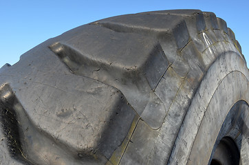 Image showing Big tire-closeup