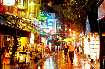 Image showing Boat Quay nightlife