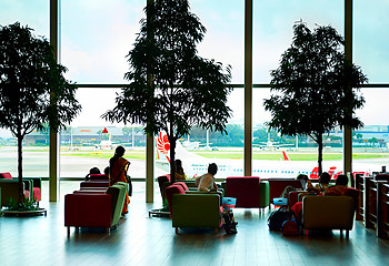 Image showing Lounge at Changi  Airport