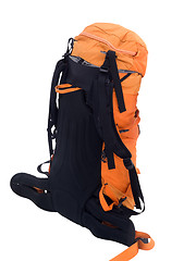 Image showing Orange travel backpack