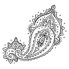 Image showing Paisley. Ethnic ornament.