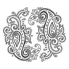 Image showing Paisley. Ethnic ornament.