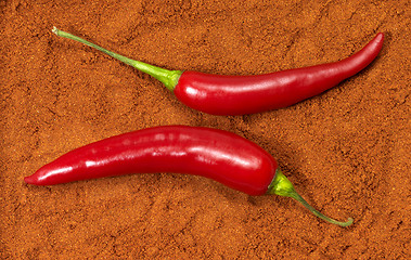 Image showing red hot chilis