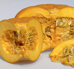 Image showing opened orange pumpkin