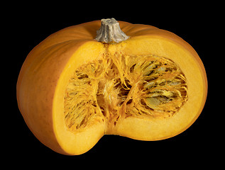 Image showing opened orange pumpkin