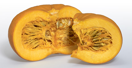 Image showing opened orange pumpkin