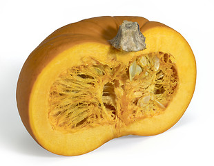 Image showing opened orange pumpkin