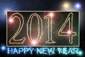 Image showing 2014 Happy new year