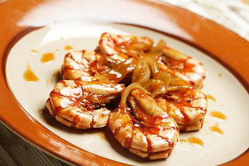 Image showing Delicious shrimps