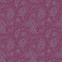 Image showing Seamless Paisley background.