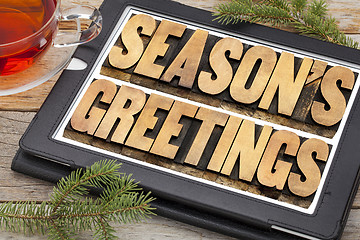 Image showing season greetings typography