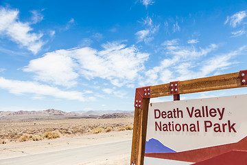 Image showing Death Valley Entrance