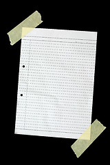 Image showing Piece of blank writing paper

