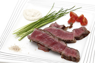 Image showing Wagyu ribeye beef meal