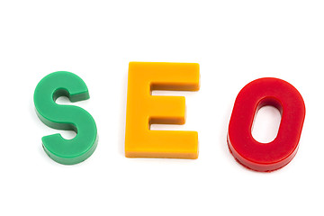 Image showing magnet alphabet SEO