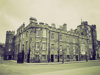 Image showing Vintage sepia St James Palace