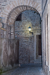 Image showing old town of Erice at night