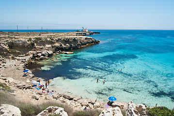 Image showing beach of favignana. aegadian island