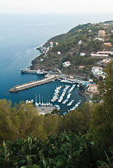 Image showing aerial view of Ustica island