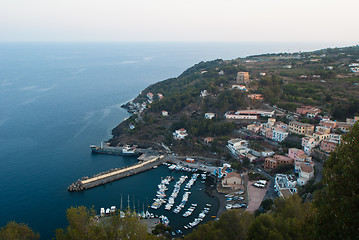 Image showing aerial view of Ustica island