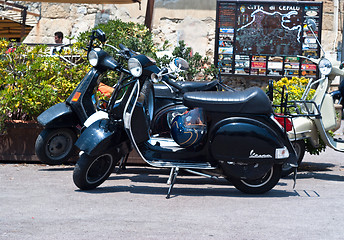 Image showing italian old vespa scooter