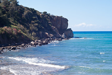 Image showing beach of cefalu, Sicily