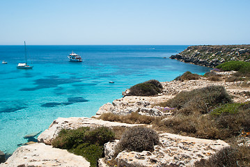 Image showing beach of favignana. aegadian island