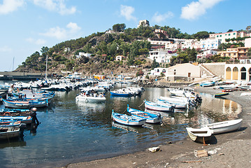 Image showing harbour in Ustica island, Sicily