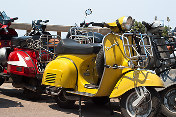 Image showing italian old vespa scooter