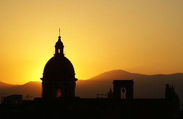 Image showing Palermo view at sunset