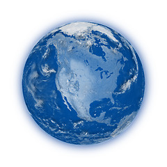 Image showing North America on planet Earth